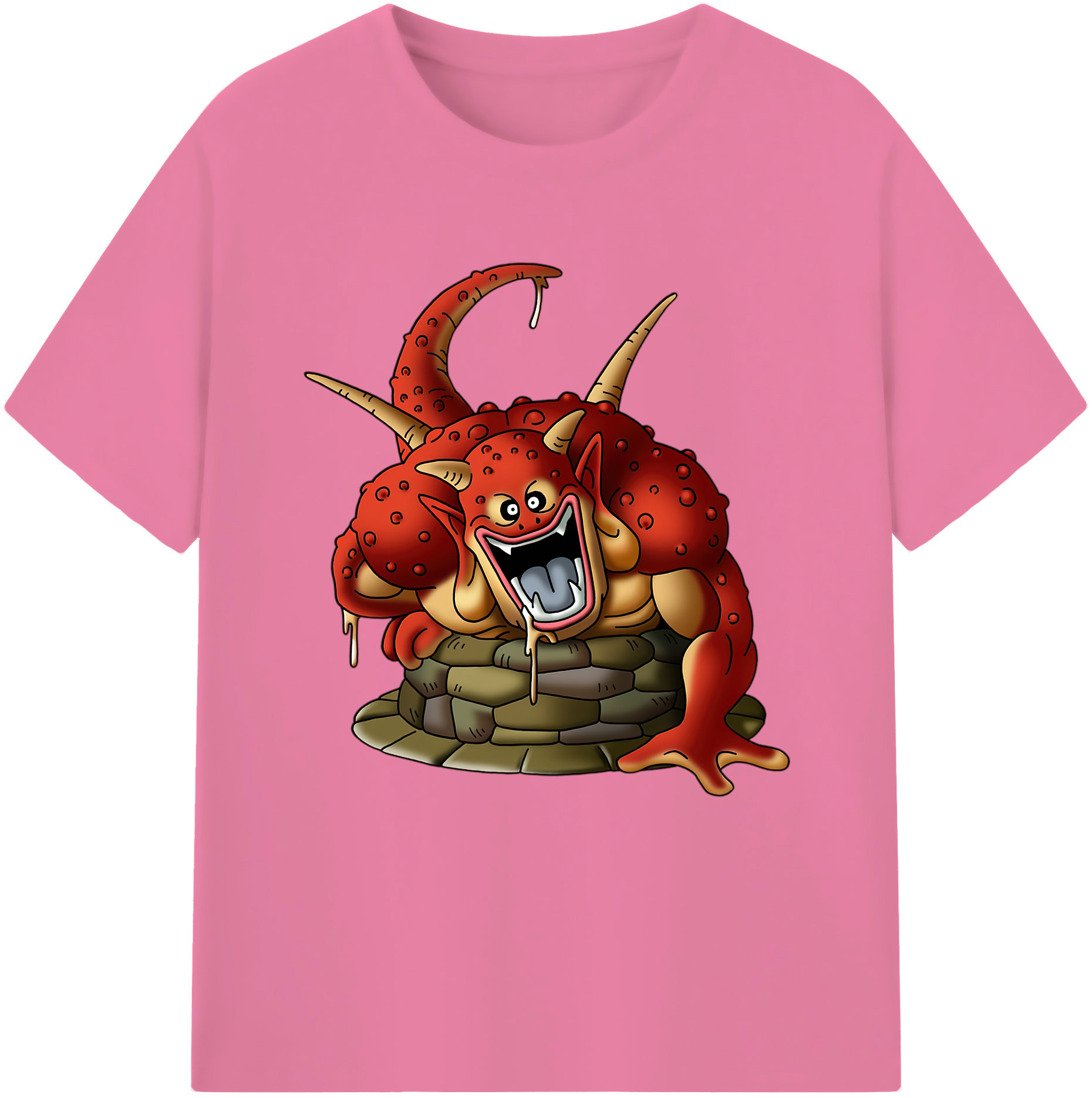 （画像用） ドラゴンクエスト Doragon Kuesuto Dragon Quest 綿100％半袖Tシャツ（フロントプリント）